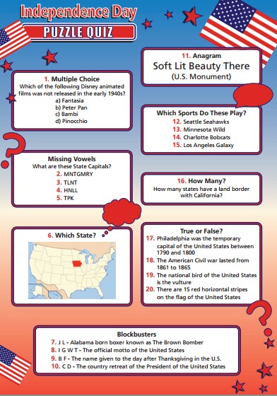 USA Puzzle Quiz - HOUSAPUZZLE
