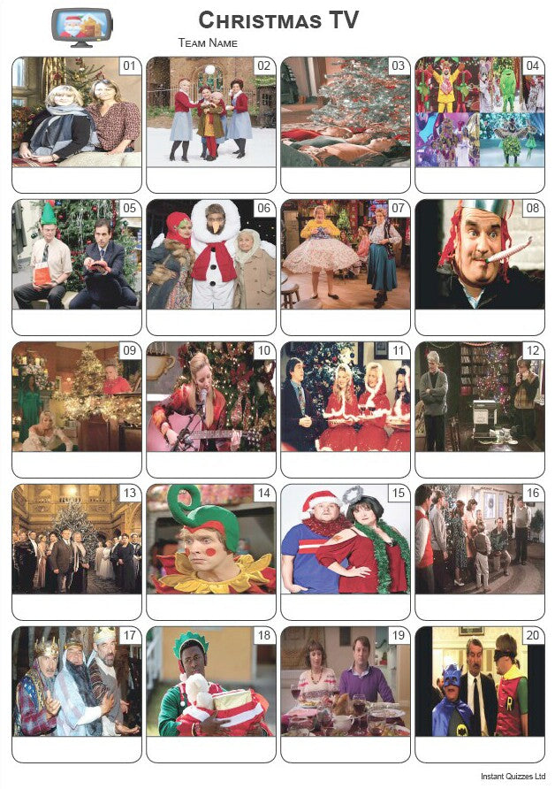 Christmas TV Picture Quiz - PR2511