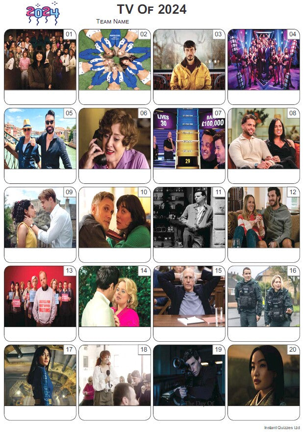 TV of 2024 - Picture Quiz - PR2526