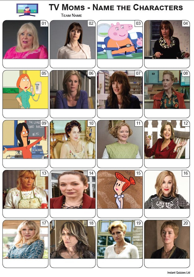 TV Moms Picture Quiz - PR2545