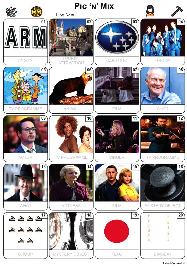 Pic 'n' Mix - Picture Quiz PR2569