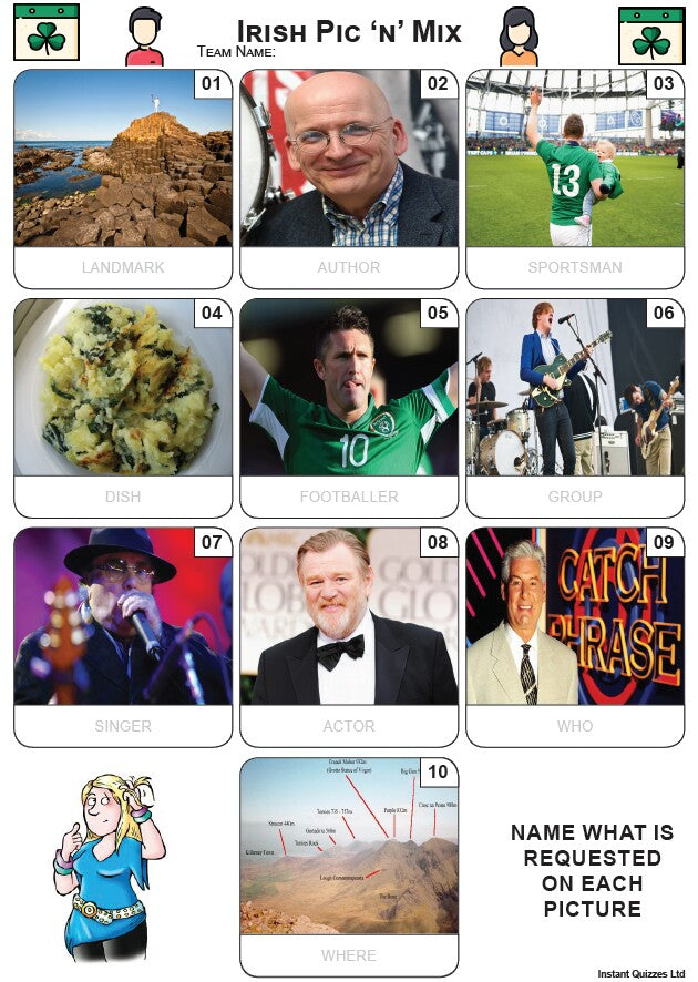 Irish Pic 'n' Mix mini Picture Quiz - Z3590