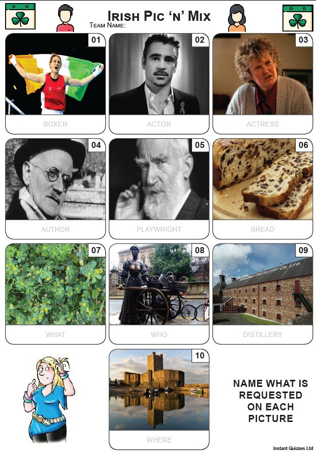 Irish Pic 'n' Mix mini Picture Quiz - Z3592