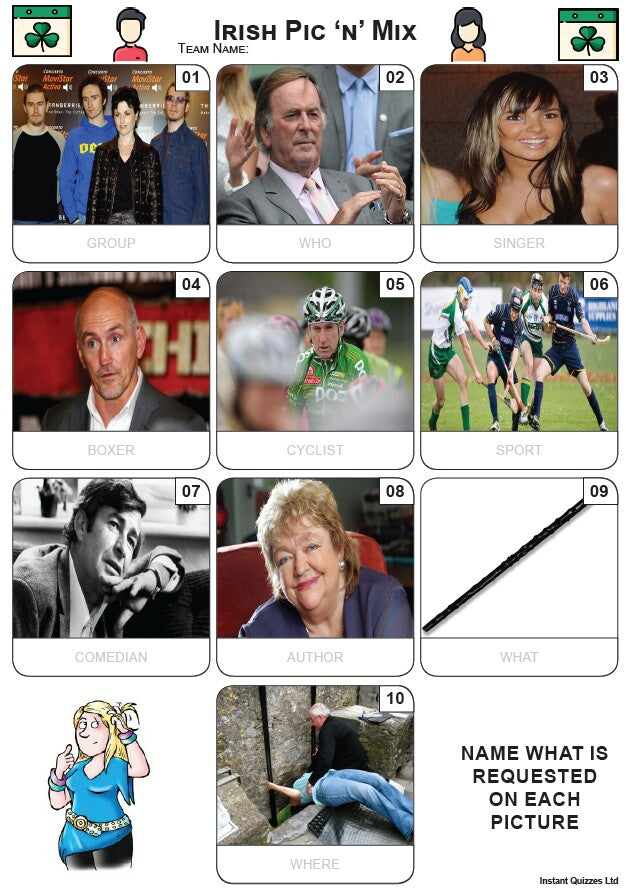 Irish Pic 'n' Mix mini Picture Quiz - Z3593