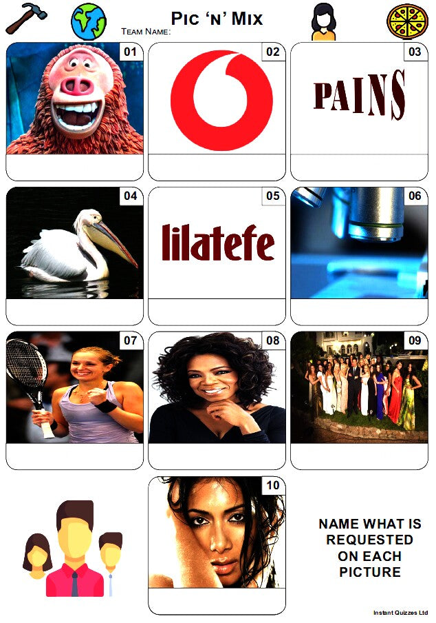 Pic 'n' Mix Mini Picture Quiz - Z3942