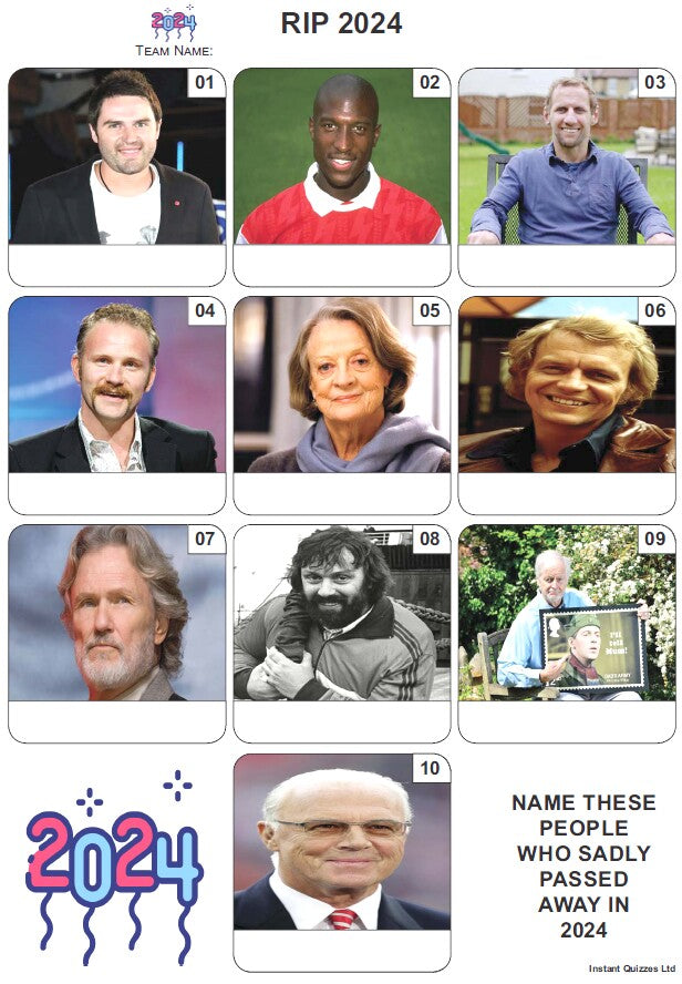 RIP 2024 - Mini Picture Quiz - Z4126