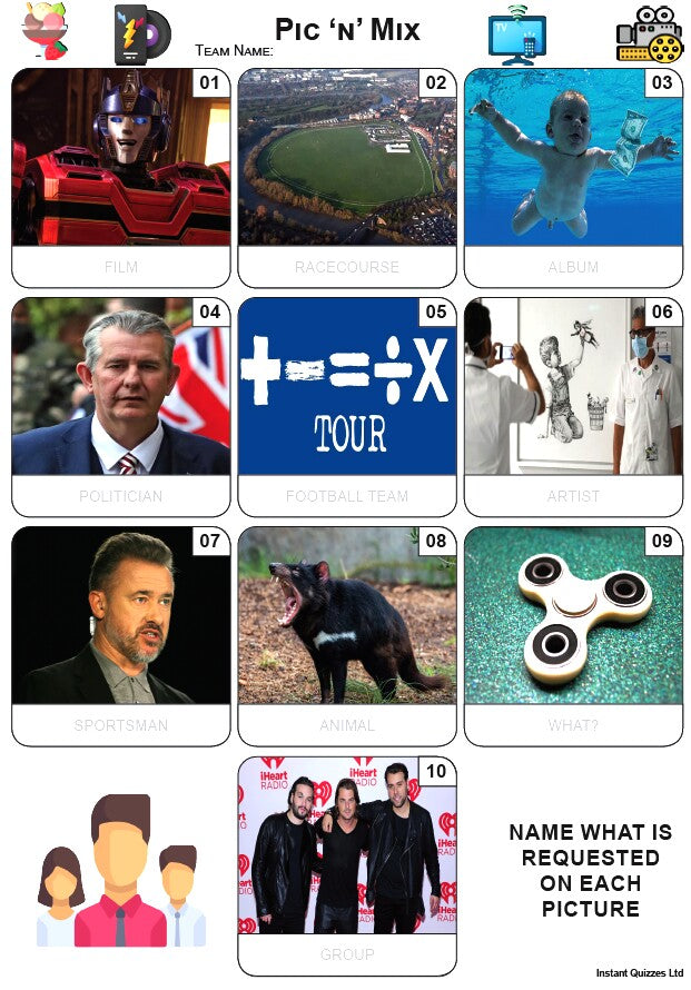 Pic 'n' Mix - Mini Picture Quiz Z4182