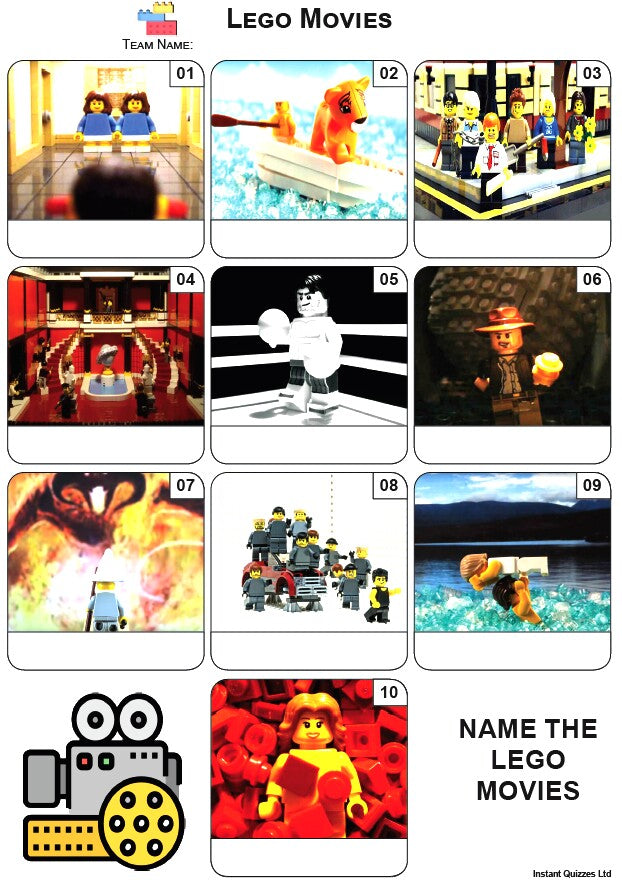 Lego Movies Mini Picture Quiz - Z4186