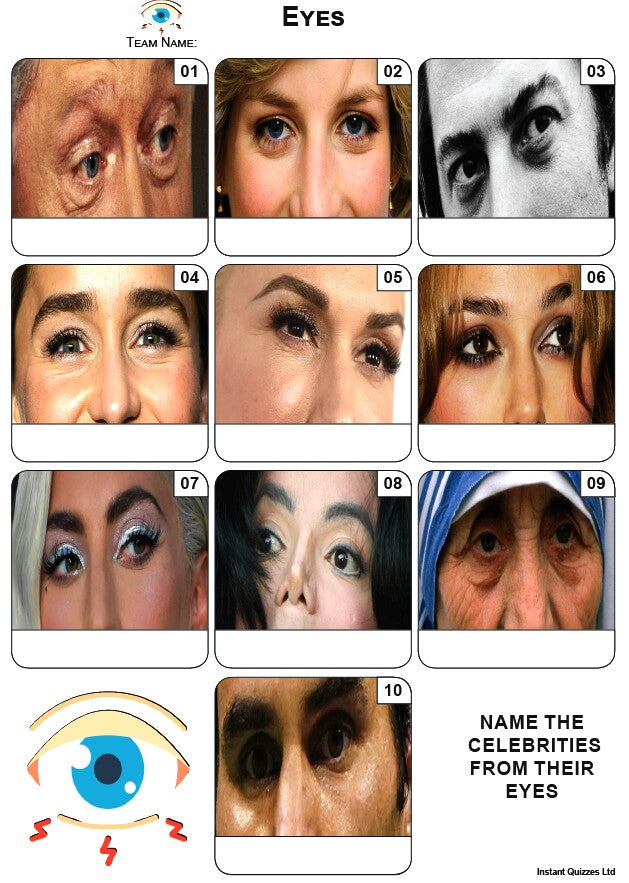Eyes - Mini Picture Quiz Z4210
