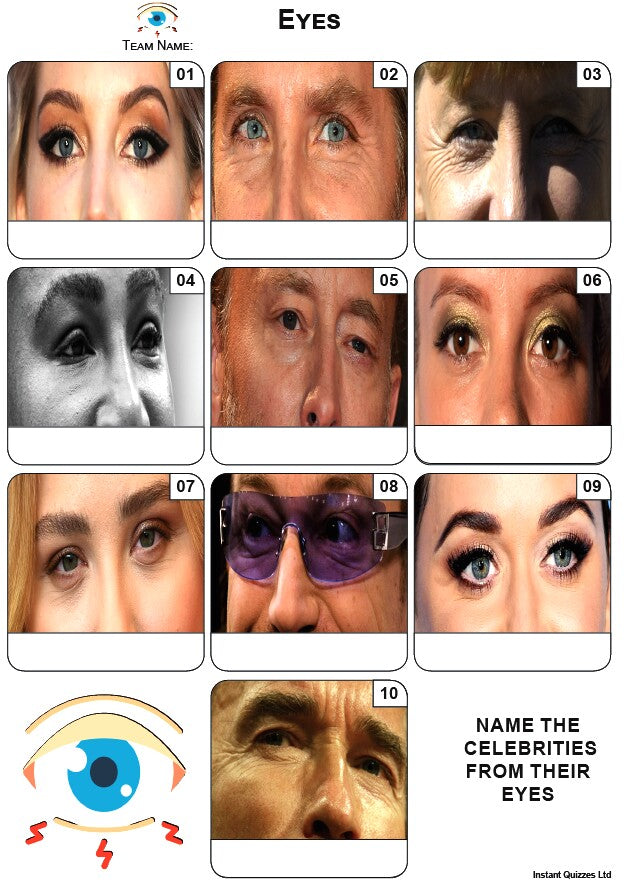 Eyes - Mini Picture Quiz Z4211
