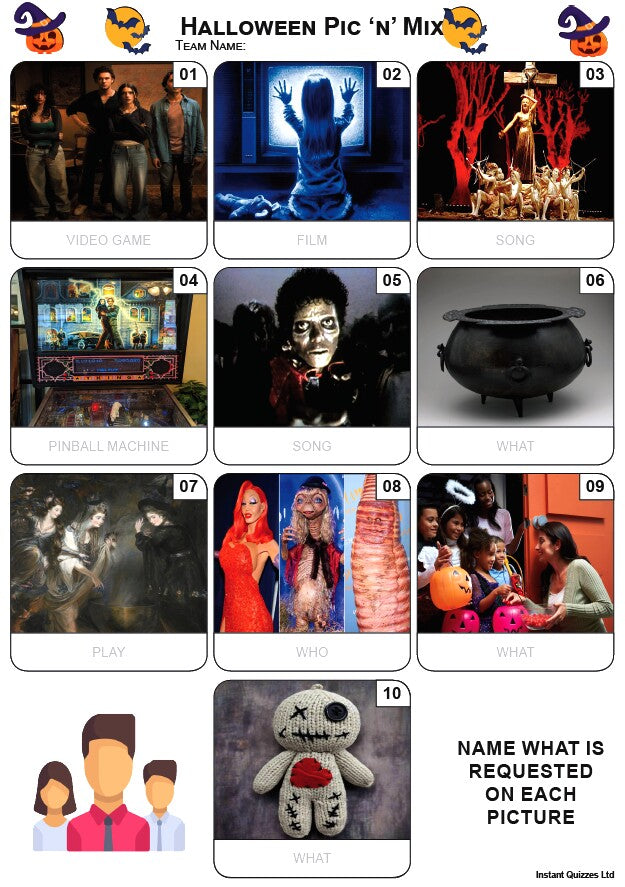 Halloween Pic 'n' Mix - Mini Picture Quiz Z4229