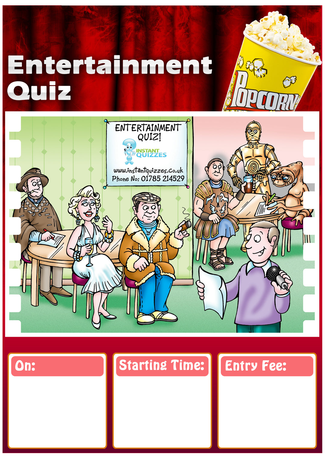 Free Entertainment Quiz Poster