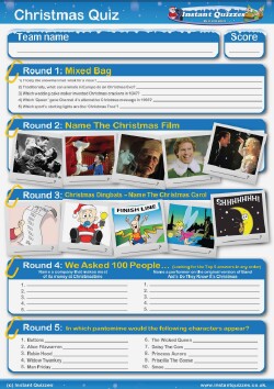 Christmas Handout Quiz 1 - H10