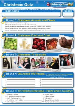 Christmas Handout Quiz 5 - H147