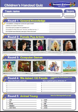 Junior Handout Quiz 3