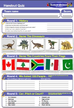Junior Handout Quiz 4