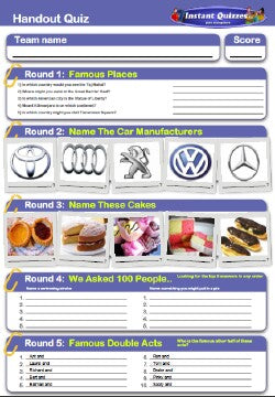 Junior Handout Quiz 5