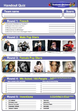 Junior Handout Quiz 7