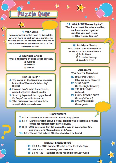 Children's Puzzle Quiz 241