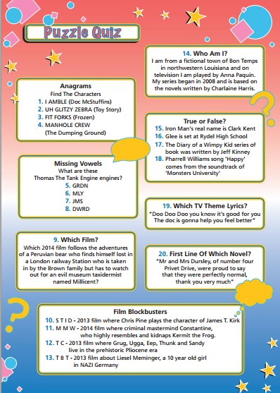 Children's Puzzle Quiz 249