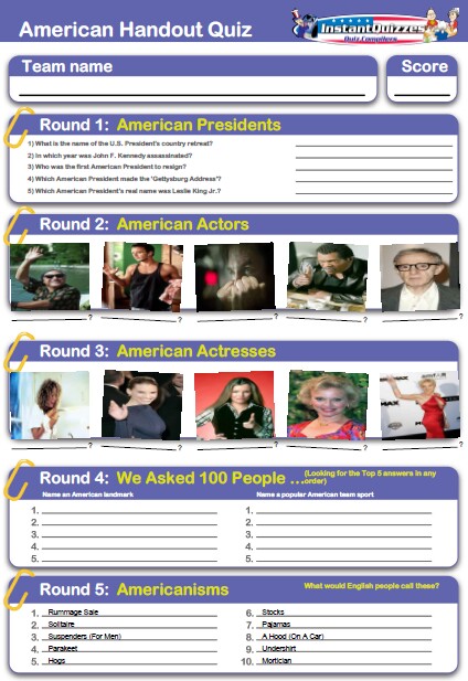 American Handout Quiz 2 - HOUSA2
