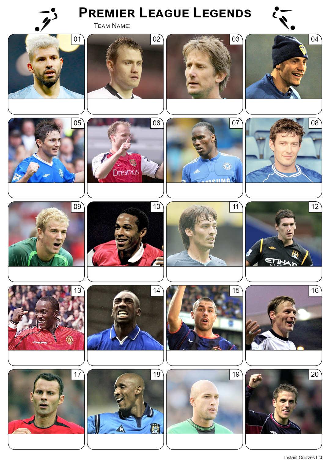 Premier League Football Bumper Quiz