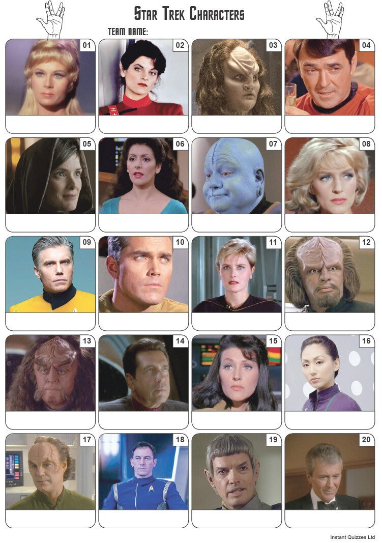 Star Trek Picture Quiz - PR2097
