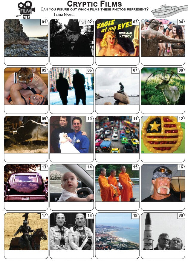 Cryptic Films Picture Quiz - PR2197