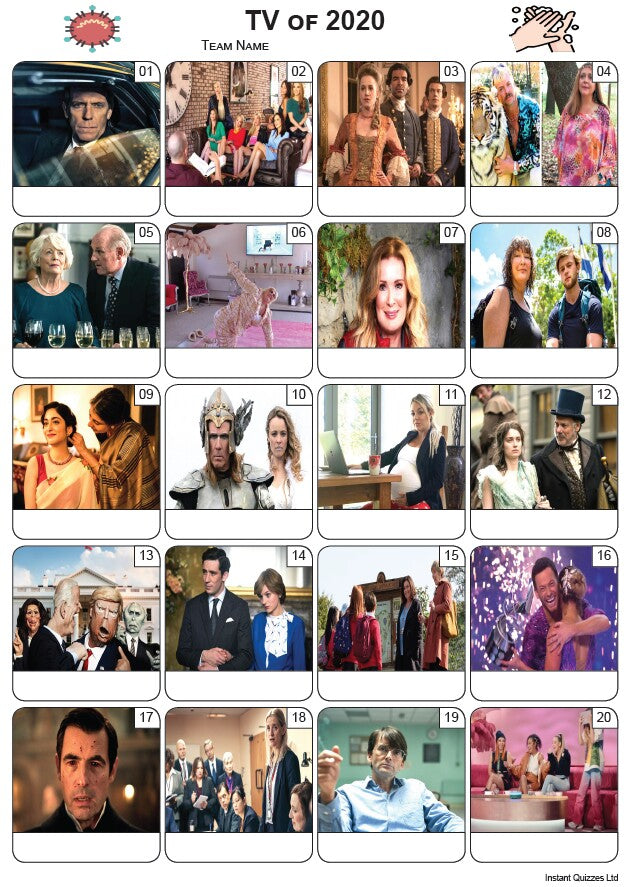 TV of 2020 Picture Quiz - PR2234