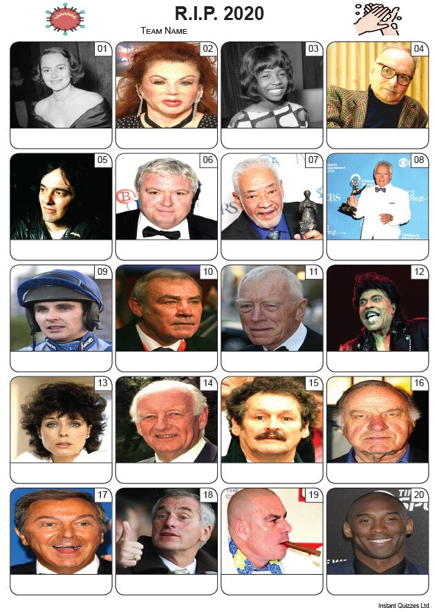 RIP 2020 Picture Quiz - PR2238