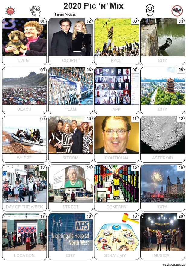 Pic 'n' Mix 2020 Picture Quiz - PR2240