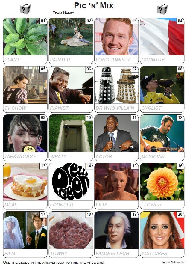 Pic 'n' Mix Picture Quiz - PR2252