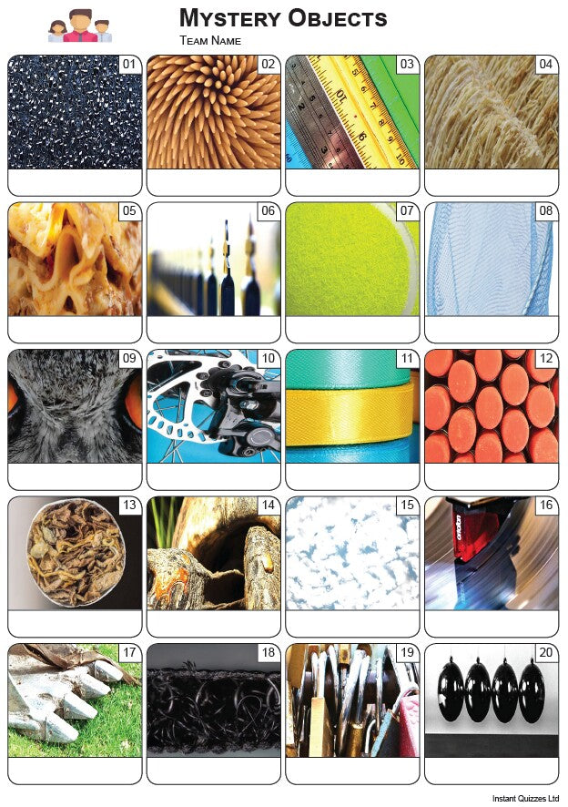 Mystery Objects Picture Quiz - PR2274