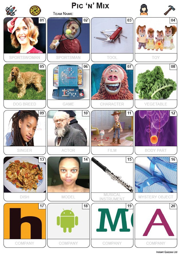 Pic 'n' Mix Picture Quiz - PR2309