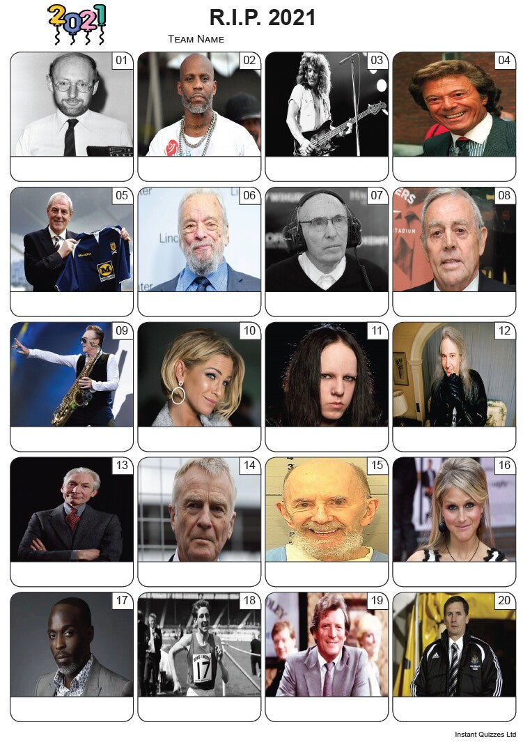 RIP 2021 Picture Quiz - PR2336