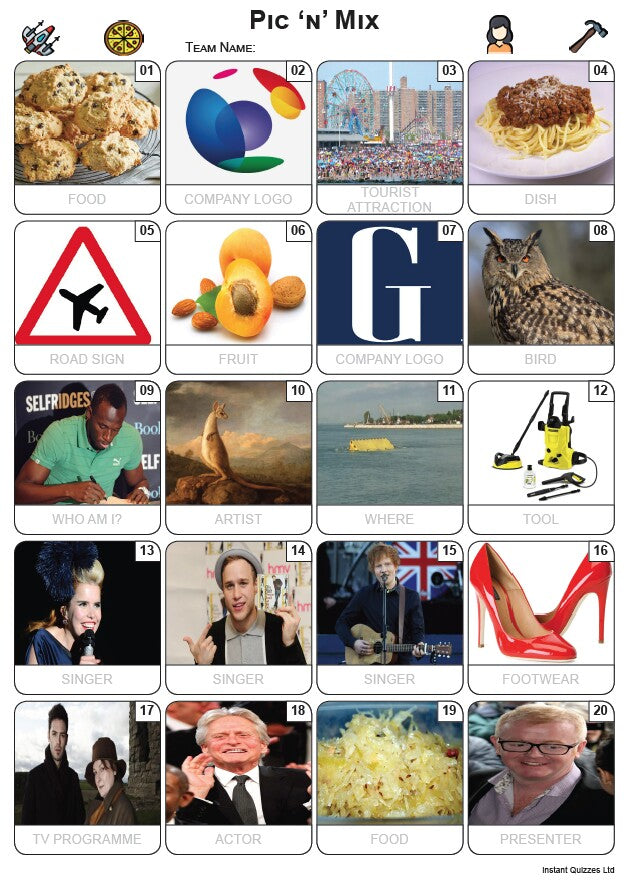 Pic 'n' Mix Picture Quiz - PR2346