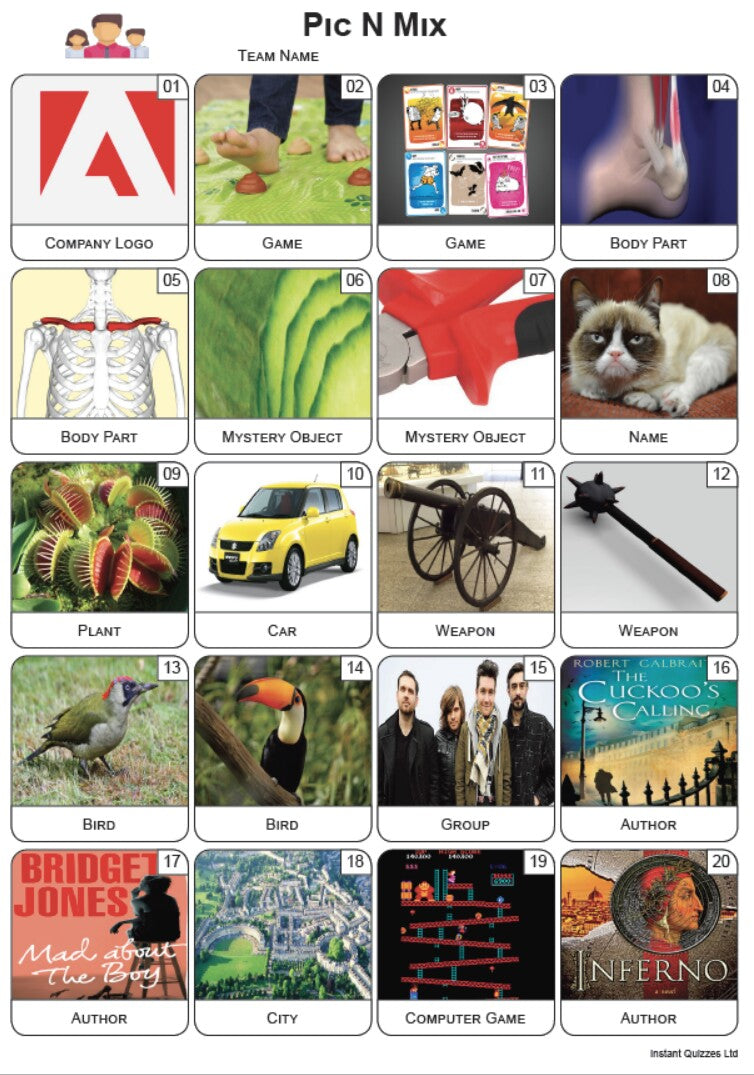 Pic 'n' Mix Picture Quiz - PR2350