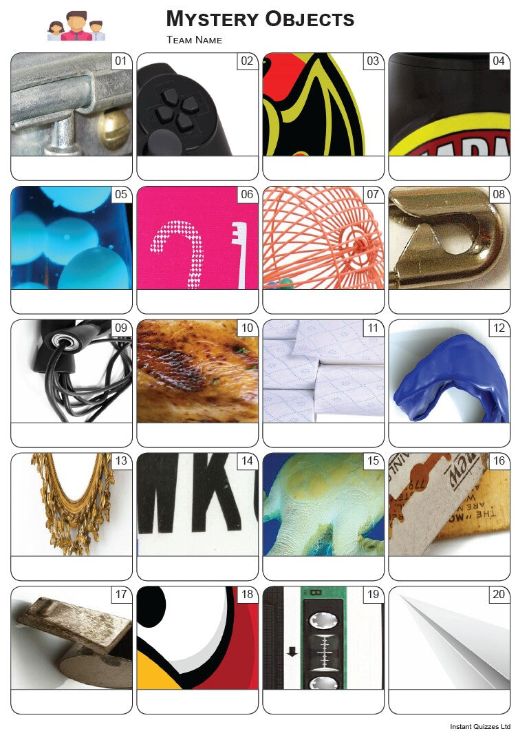 Mystery Objects Picture Quiz - PR2351