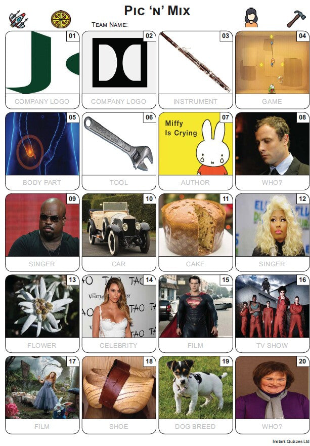 Pic 'n' Mix Picture Quiz - PR2358