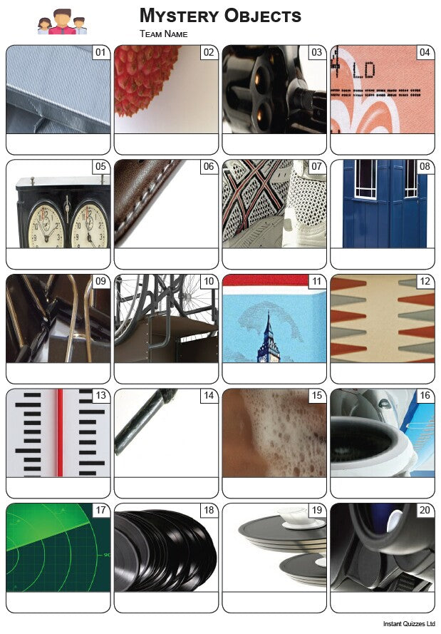 Mystery Objects Picture Quiz - PR2361