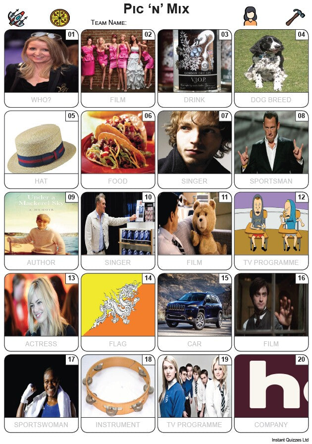 Pic 'n' Mix Picture Quiz - PR2363