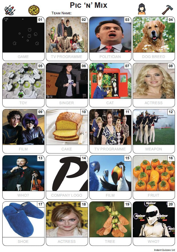 Pic 'n' Mix Picture Quiz - PR2366