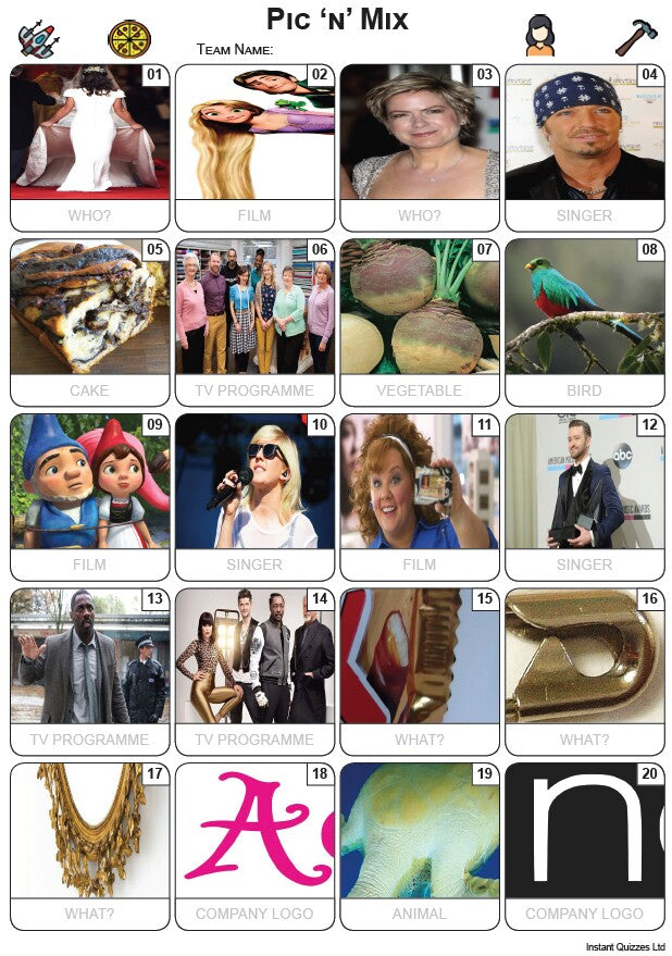 Pic 'n' Mix Picture Quiz - PR2369