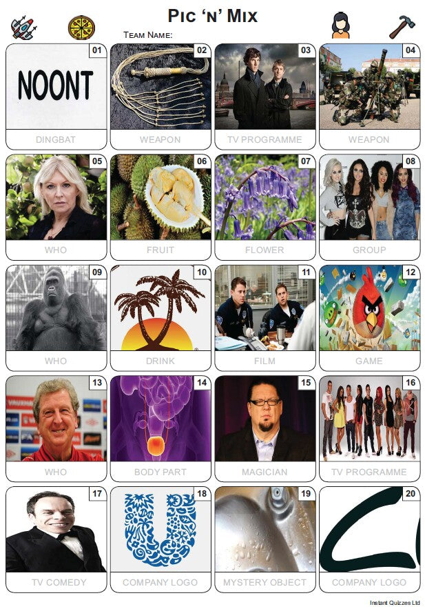 Pic 'n' Mix Picture Quiz - PR2371