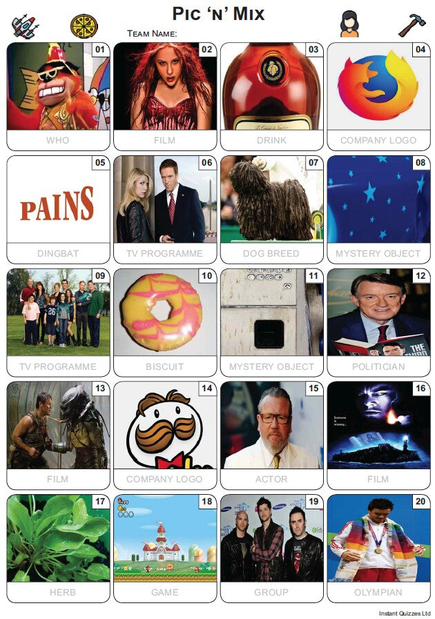 Pic 'n' Mix Picture Quiz - PR2373