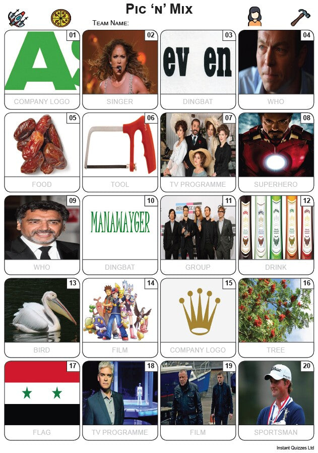 Pic 'n' Mix Picture Quiz - PR2375