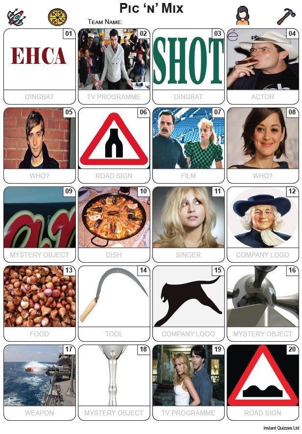 Pic 'n' Mix Picture Quiz - PR2381