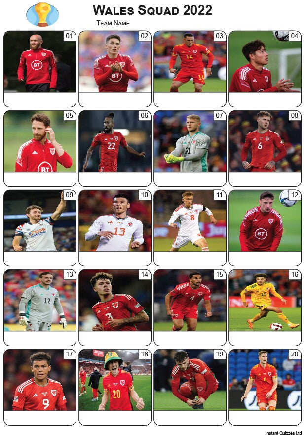 2018 World Cup England Squad Mini Picture Quiz - Z2754