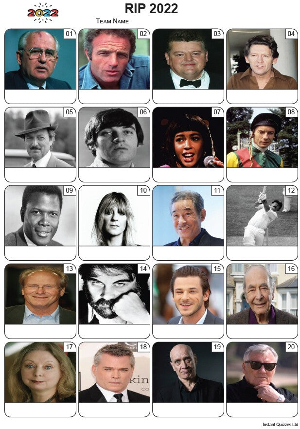 RIP 2022 Picture Quiz - PR2404