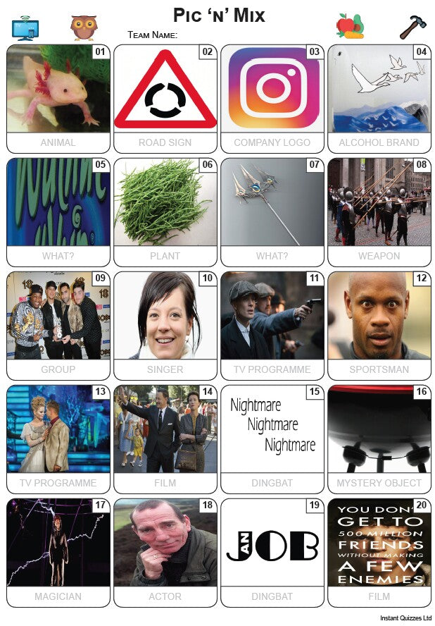 Pic 'n' Mix Picture Quiz - PR2411